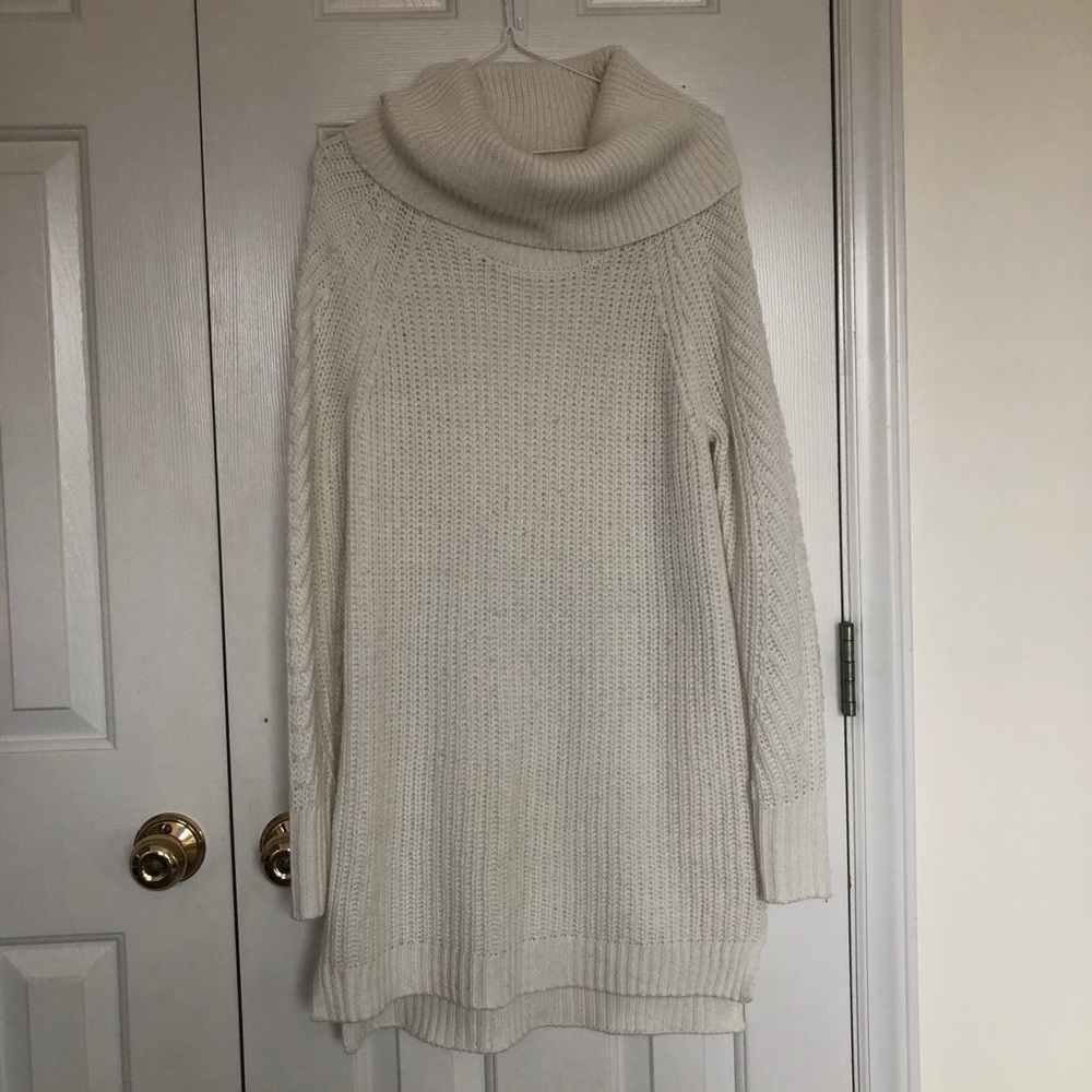 A new day cream turtleneck sweater dress